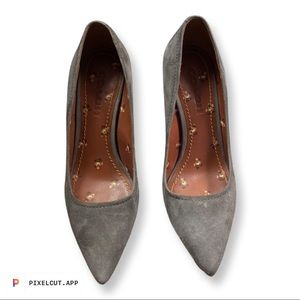 Coach grey gray suede pumps. Size 8